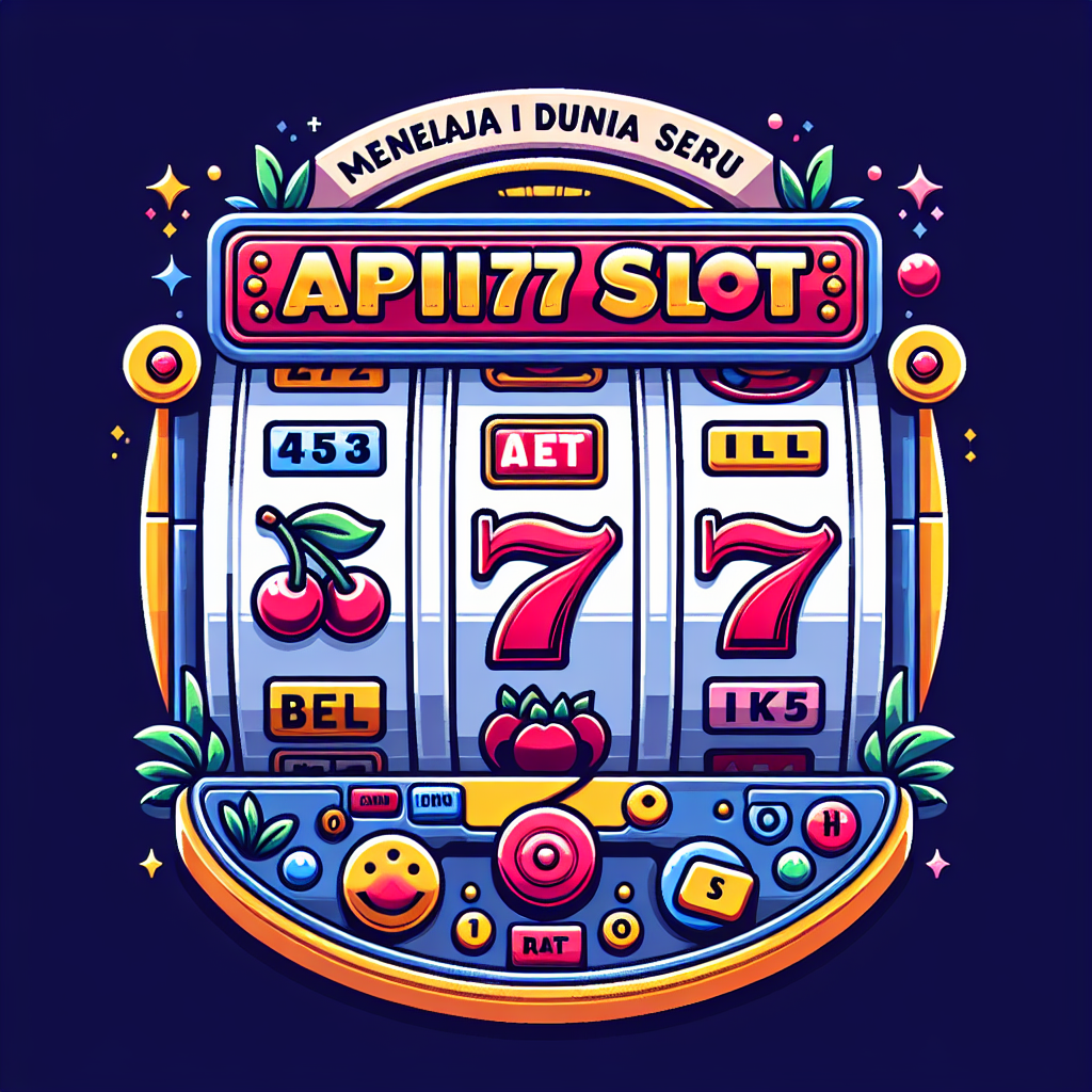 Menjelajahi Dunia Seru API77 Slot